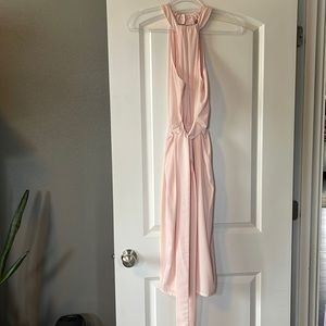 Light pink halter midi dress size 6